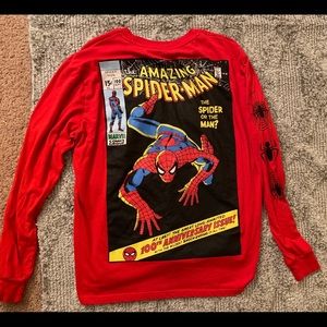 Long Sleeve Spider-Man Marvel Comics T-Shirt